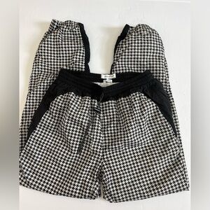 Urban Outfitters Parachute Track Pants Black White Print Size Small